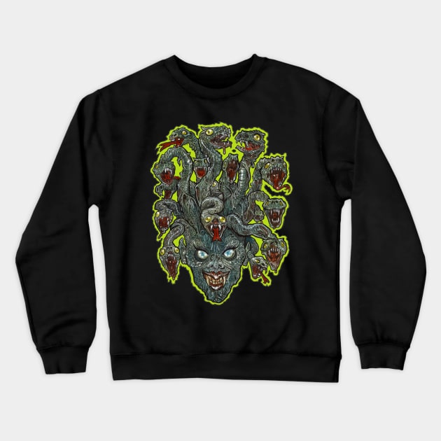 Zombie Medusa Crewneck Sweatshirt by rsacchetto